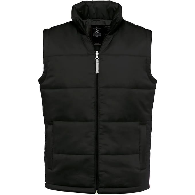 Bodywarmer 'Taffeta® Nylon/Men' merk B&C maat M Zwart