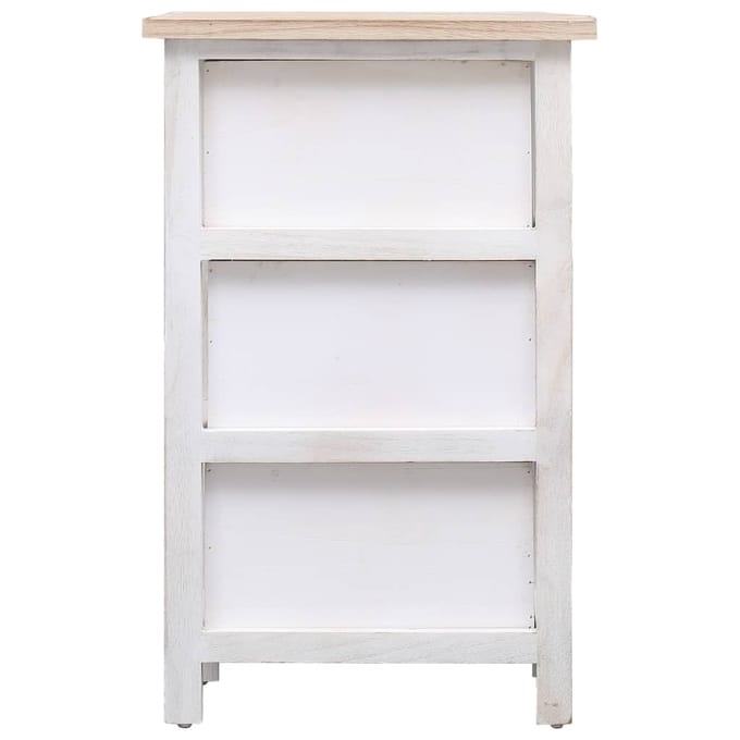 vidaXL - Bijzetkast - 35x25x57 - cm - paulowniahout