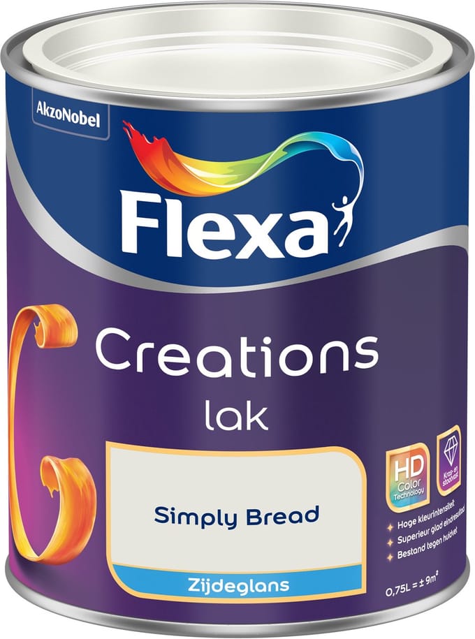 Flexa - Creations Lak Zijdeglans - Simply Bread - 750 Ml