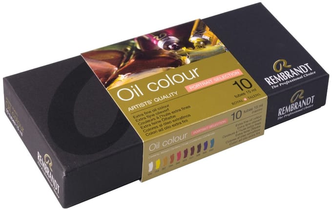 Rembrandt olieverfset 10x15ml portret