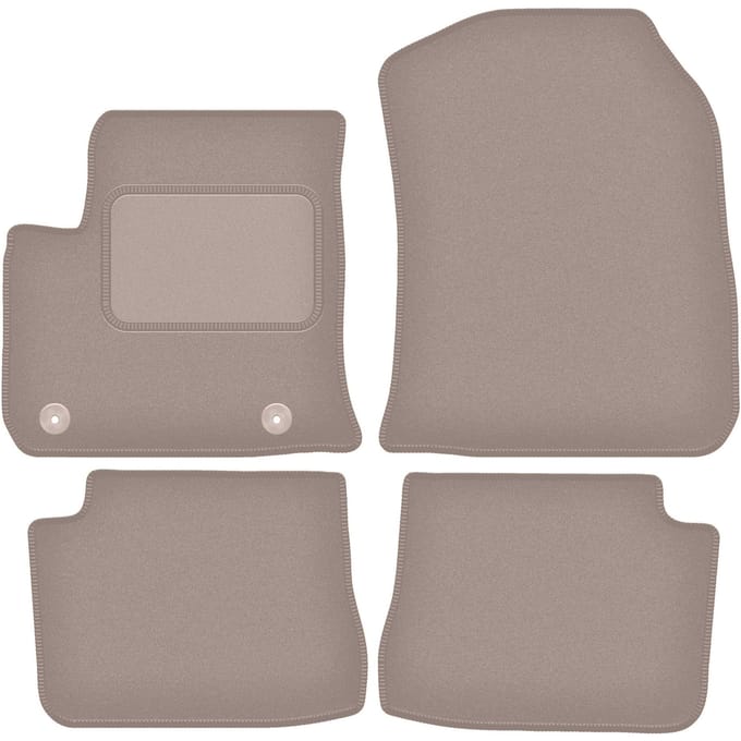 Beige veloursmatten voor: Opel e-Corsa F hatchback (2019-)