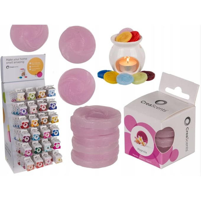 Cubes de cire parfumée pour brûleurs, 6 disques: Magnolia