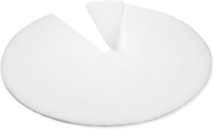 Decoris Kerstboomrok - wit - vilt - 100 cm - kerstboom kleed - Witte sneeuw kerstboomkleden - Kerstversiering/decoratie
