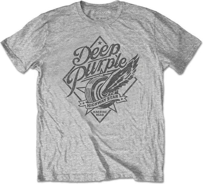 Deep Purple Heren Tshirt -2XL- Machine Head Grijs