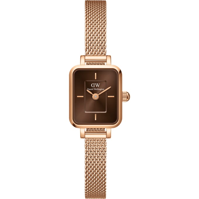 Daniel Wellington DW Watch Quadro Mini Melrose Amber 15.4x18.2mm Rose Gold