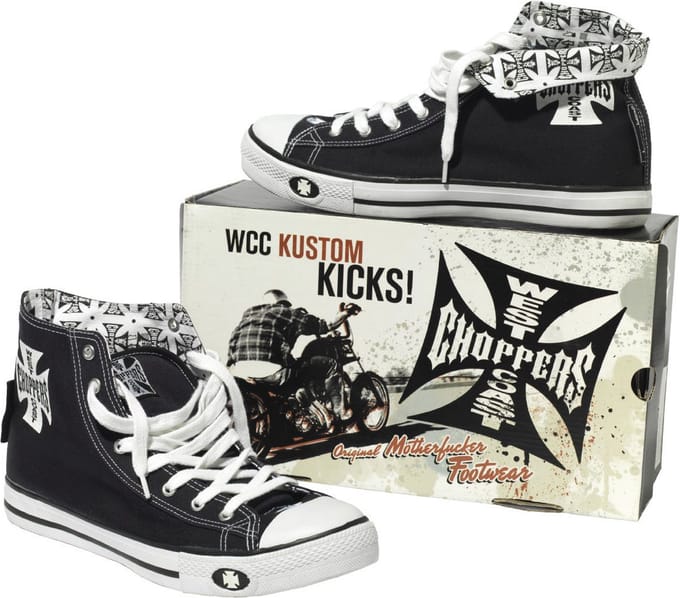 WCC- West Coast Choppers -schoen Warrior Zwart