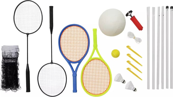 Chad Valley tennis volleybal en badmintonset