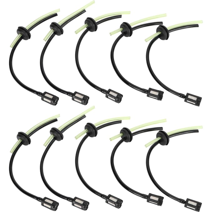 Kit d'assemblage de tuyau de filtre à carburant 10 pièces Remplacement pour pièces de débroussailleuse tondeuse à gazon GX35