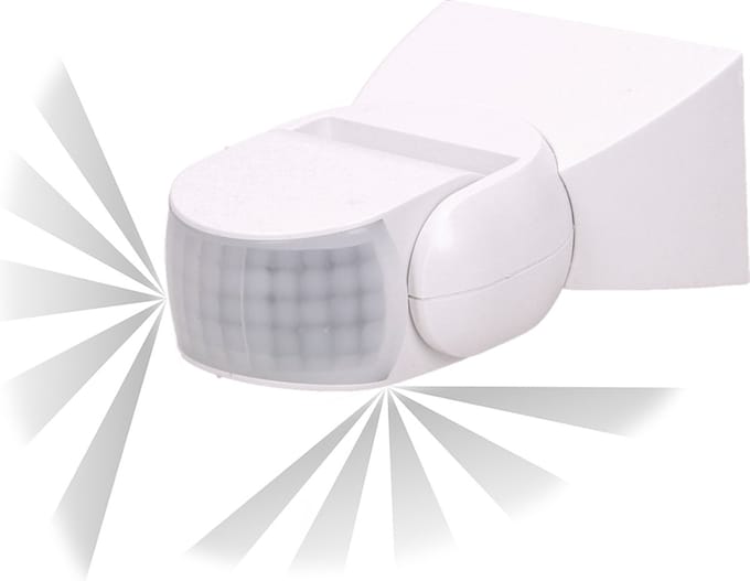PIR Bewegingsmelder - LED bewegingssensor - Dual sensor - 180 ° / 360 ° Detectie - IP65 - Wit