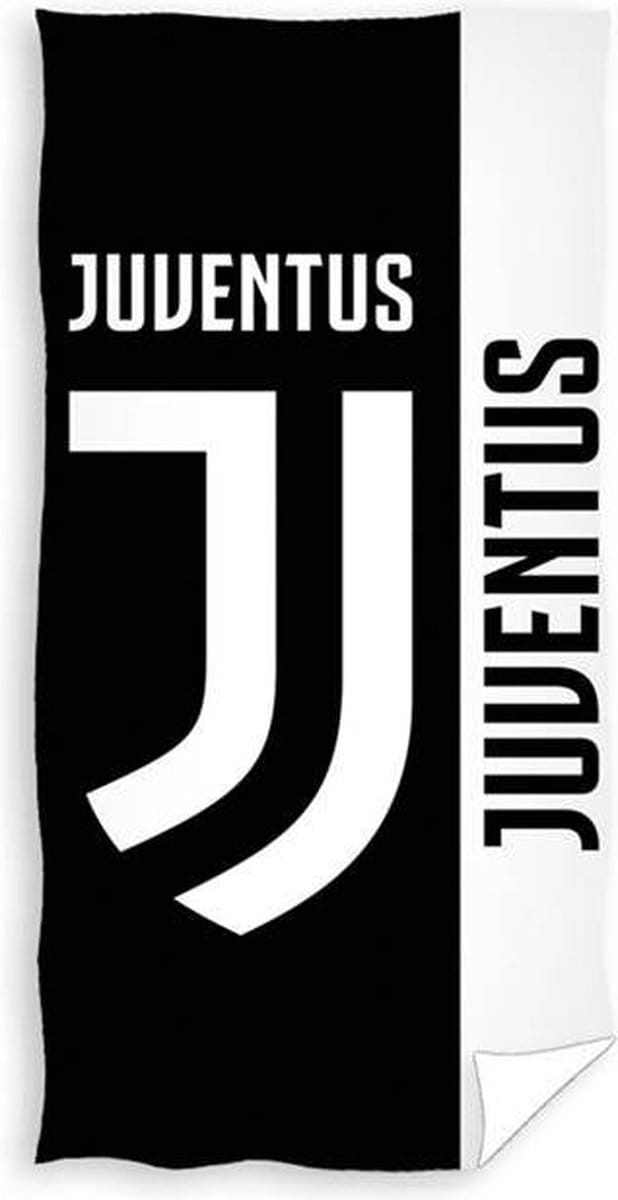 Juventus strandlaken wit zwart 70 x 140cm