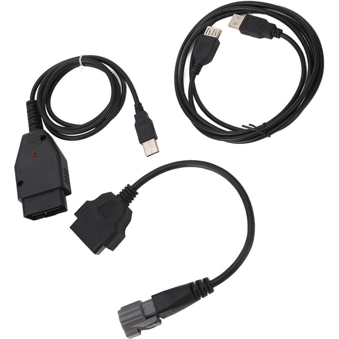 Diagnostische Kabel Stabiel Betrouwbaar Hoge Sterkte Robuuste Diagnostische Adapterkabel voor Buitenboordmotor black