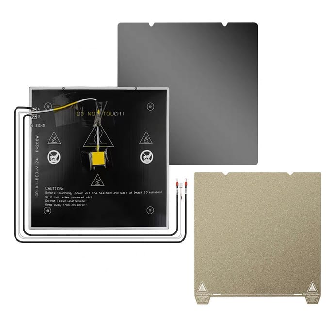 3D Printer Printplatform Aluminium Verwarmd Bed met PEI-plaat Dubbelzijdig Getextureerd Compatibel met 3