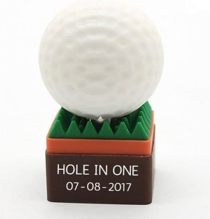 128GB 3.0 Golfbal USB stick met eigen naam of tekst
