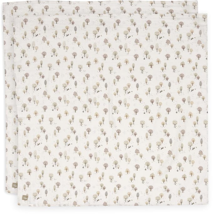 Jollein Hydrofiele Doek Large - 115x115cm - Tiny Park - 2 Stuks