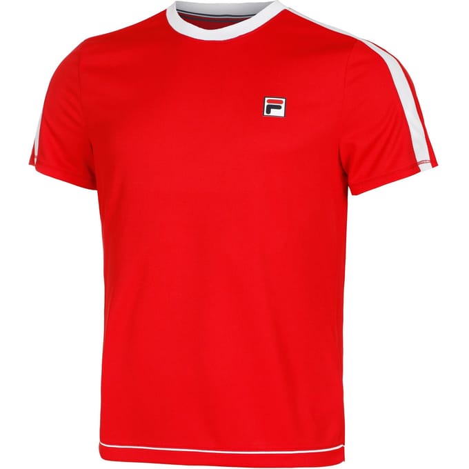 Fila Elias T-shirt Heren-Rood,Wit