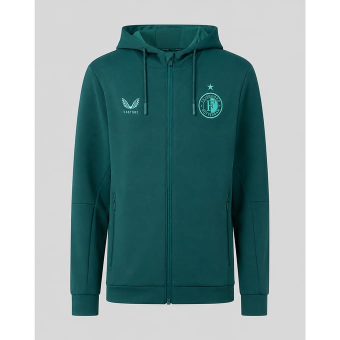 Feyenoord Travel 2026-2027 Hoodie - Junior - Groen