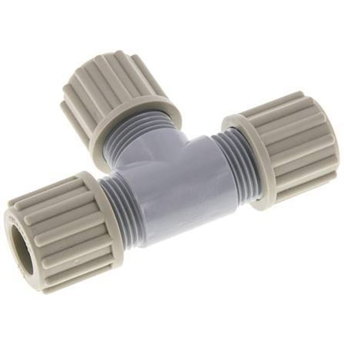 12x10mm PA T-Vormige Knelfitting 10 Bar