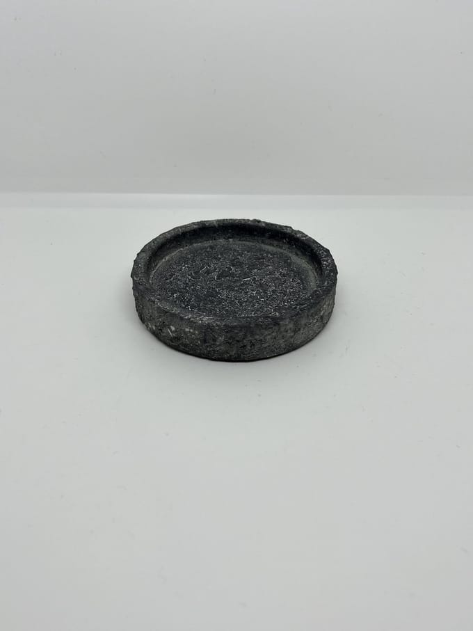 Beton onderzetter amberblokje - zwart