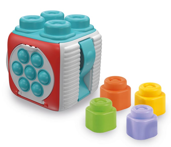 Clementoni - Clemmy Cube - Blokkenset - Educatief Speelgoed voor Baby's - 6-36 maanden